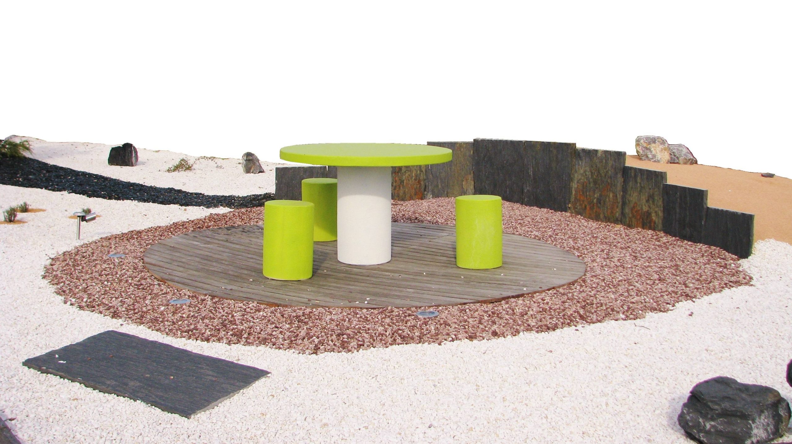 Table de pique nique ronde PMR – Image 2