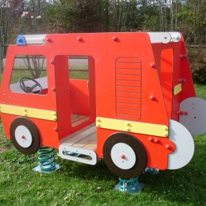 jeu sur ressort "CAMION POMPIERS"