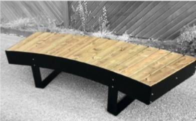 Banquette MODULAIRE bois & acier – Image 2