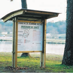PARCOURS DE santé panneau info
