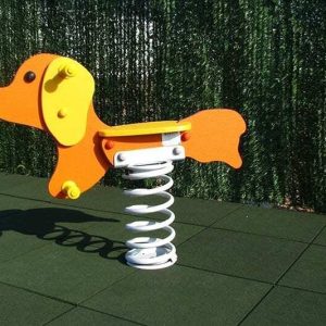 Jeu sur ressort "chien"