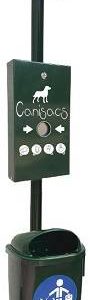 BORNE DISTRIBUTEUR CORBEILLE CANISACS